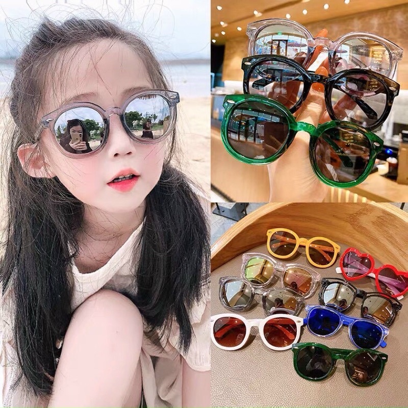 Kính mắt sang chảnh cho bé mắt tròn