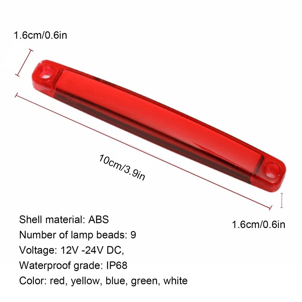 Set 5 Đèn Xi Nhan 9 Bóng LED 12V 24V I3X3 Cho Xe Tải