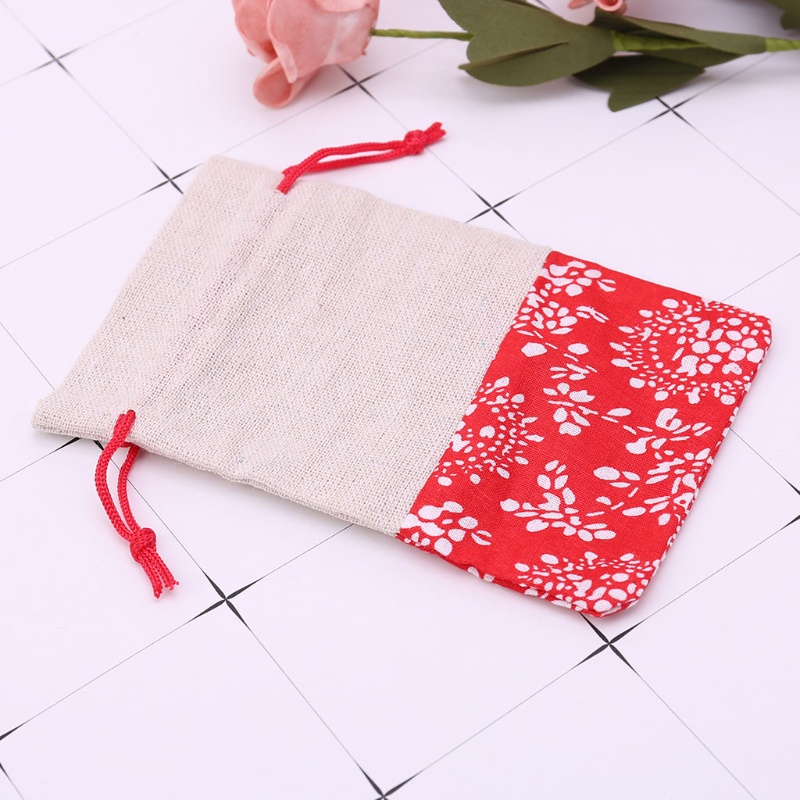 Túi Dây Rút Chất Liệu Cotton Lanh Đựng Trang Sức Tiện Dụng