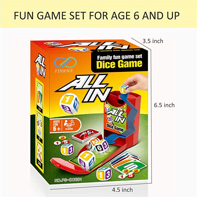 Trò chơi boardgame Dice Game ALL IN siêu thú vị Toys House