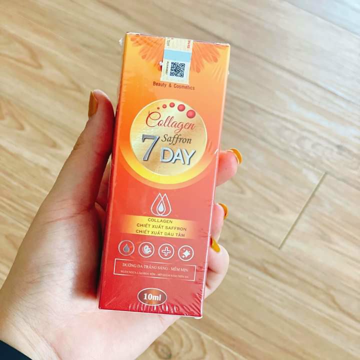 Serum collagen Saffron tái sinh 7Days Olic mẫu mới chính hãng