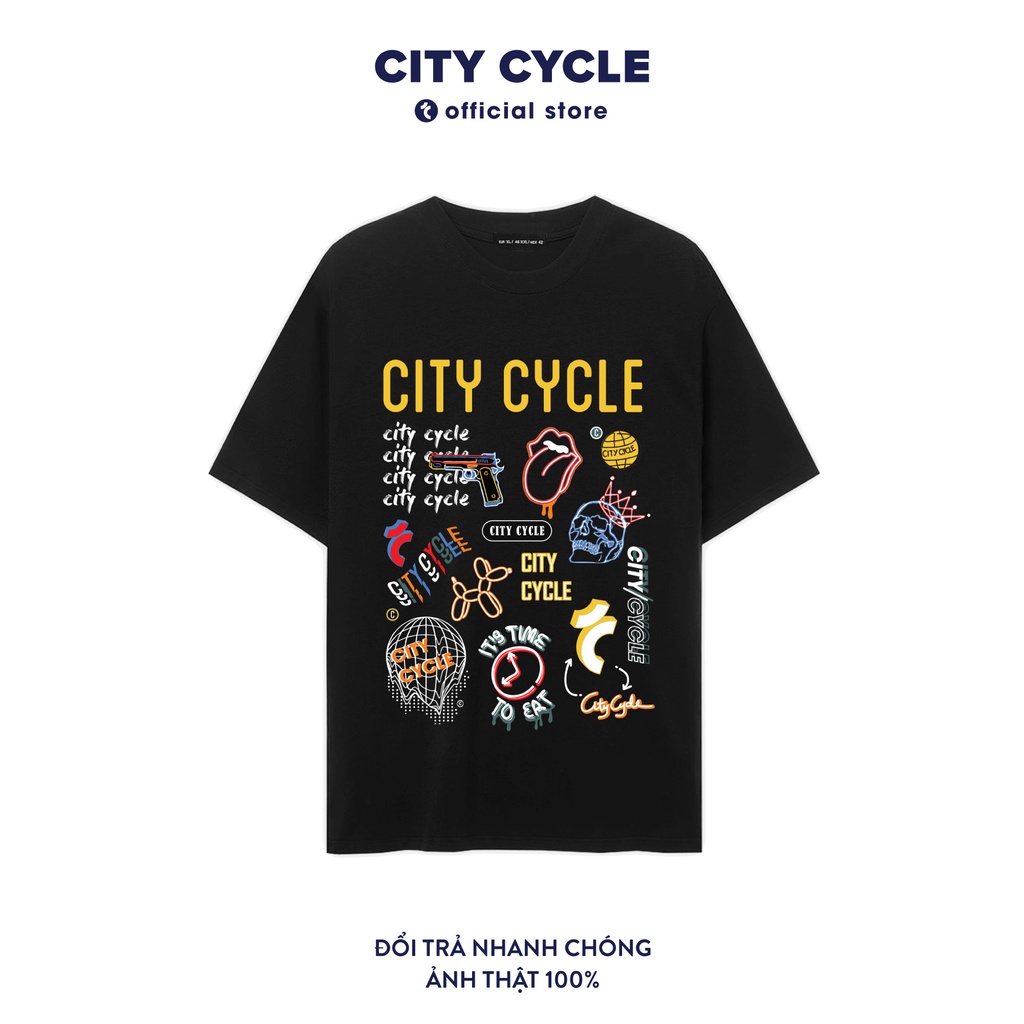 Áo thun nam nữ Neon Sign City Cycle - áo thun tay lỡ unisex Local Brand