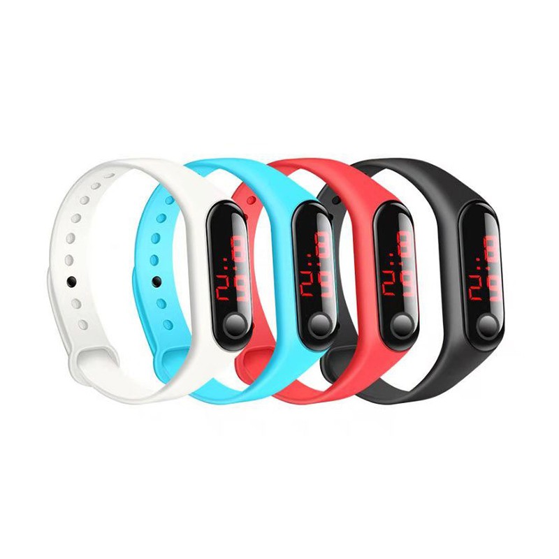 LED trẻ em ba thế hệ đồng hồ đeo tay điện tử silicon thể thao (10 màu)