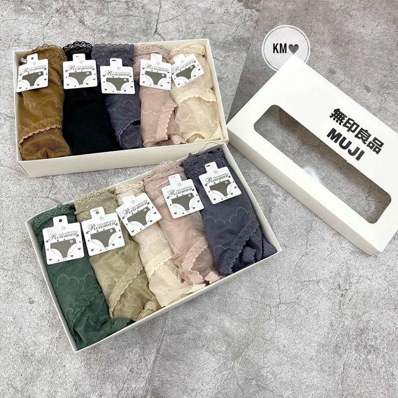 Sét 5 chiếc quần lót nữ thiết kế ren tinh tế, thoải mái, mềm mại