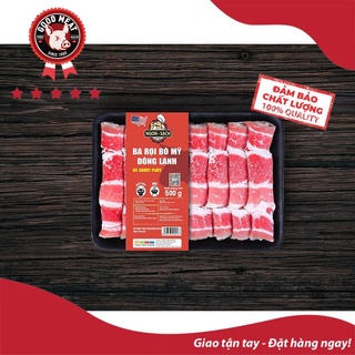Thịt ba rọi bò mỹ hot pot 500g - short plate u.s beef 2mm