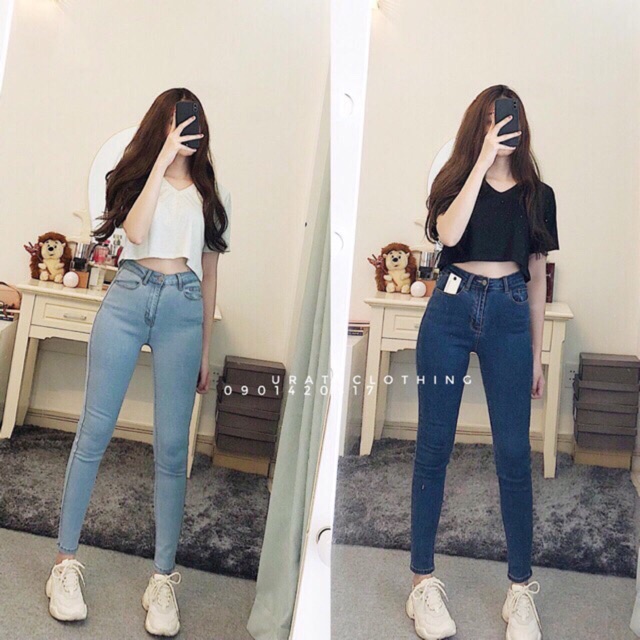 Áo croptop cổ v