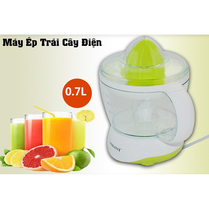 Máy vắt cam , Máy ép cam điện màu xanh SOKANY 700ml- 40w dễ dàng tháo lắp và vệ sinh , Vắt cam nhanh và tiện lợi