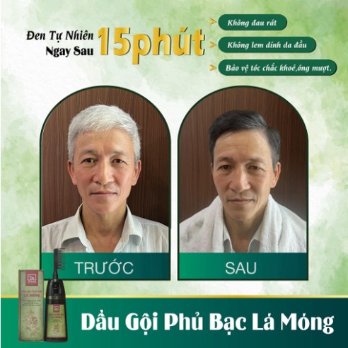 Dầu gội phủ bạc lá móng Tô Nhiên 200g - Làm đen tóc tự nhiên tại nhà chỉ sau 15 phút
