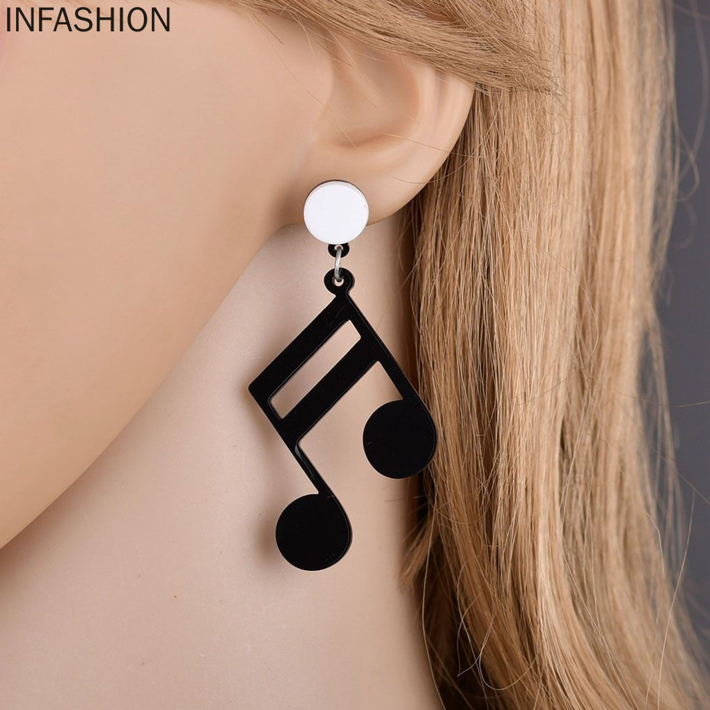 Khuyên Tai Nữ Hình Nốt Nhạc Thời Trang