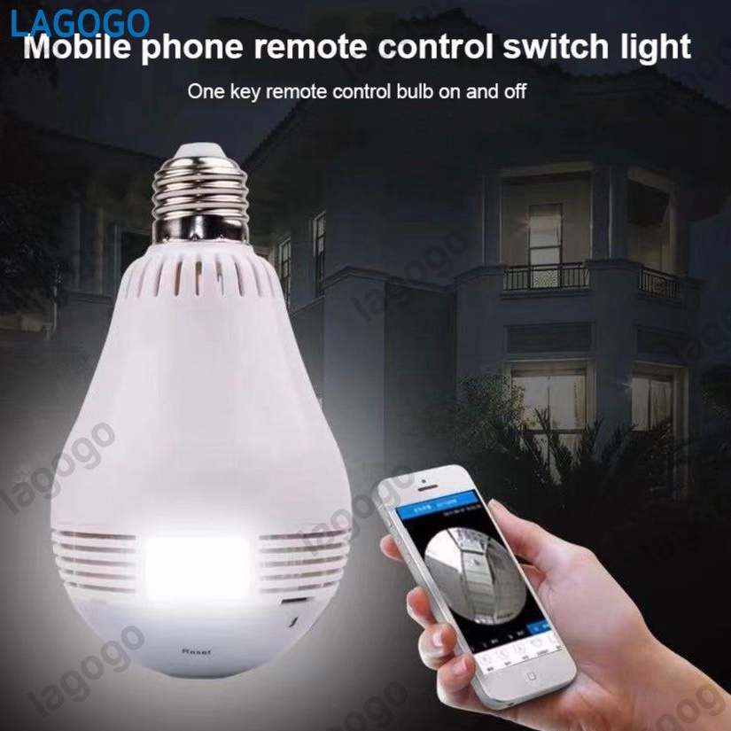 Bóng đèn camera HD 2 triệu điểm ảnh IP từ xa 2 chiều liên lạc WiFi quan sát 24h