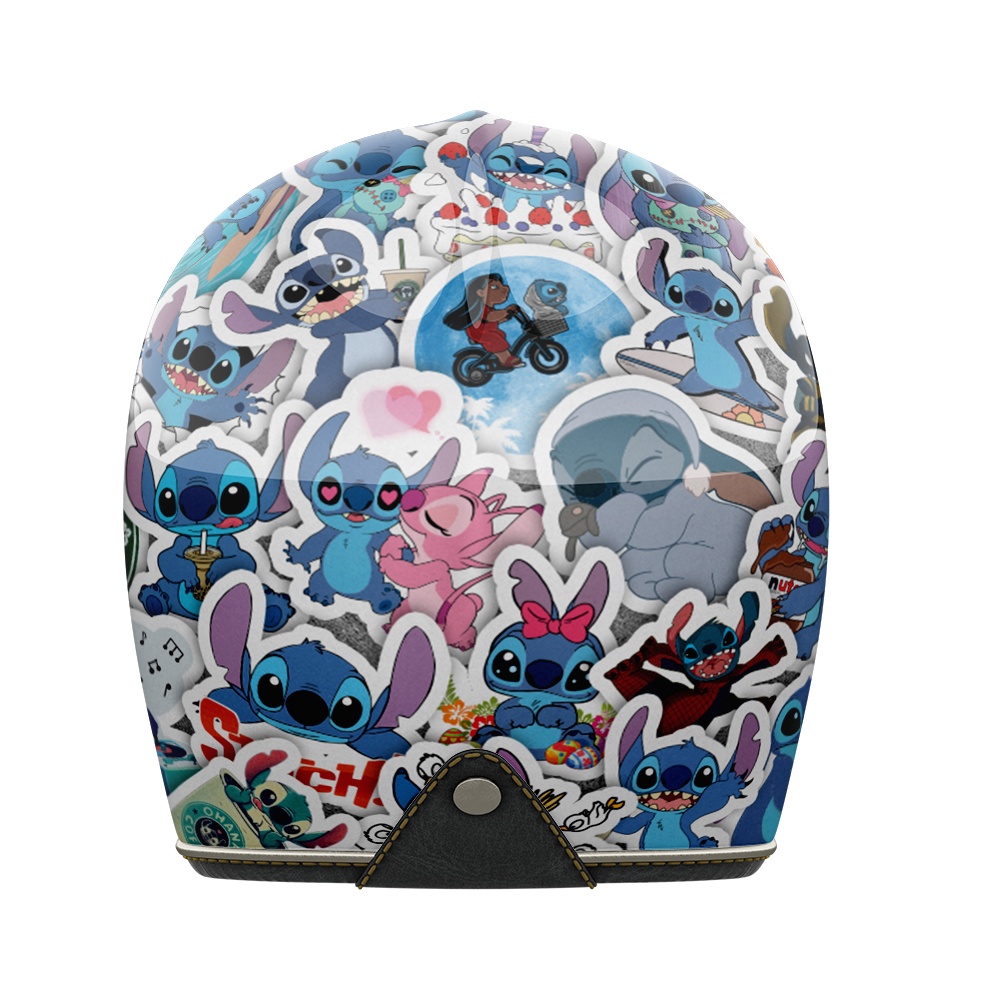 Set 50 cái Sticker Stitch, Hình Dán Stitch Chống Nước, Decal Stitch Cute dán mũ bảo hiểm, dán laptop, dán xe, vali...