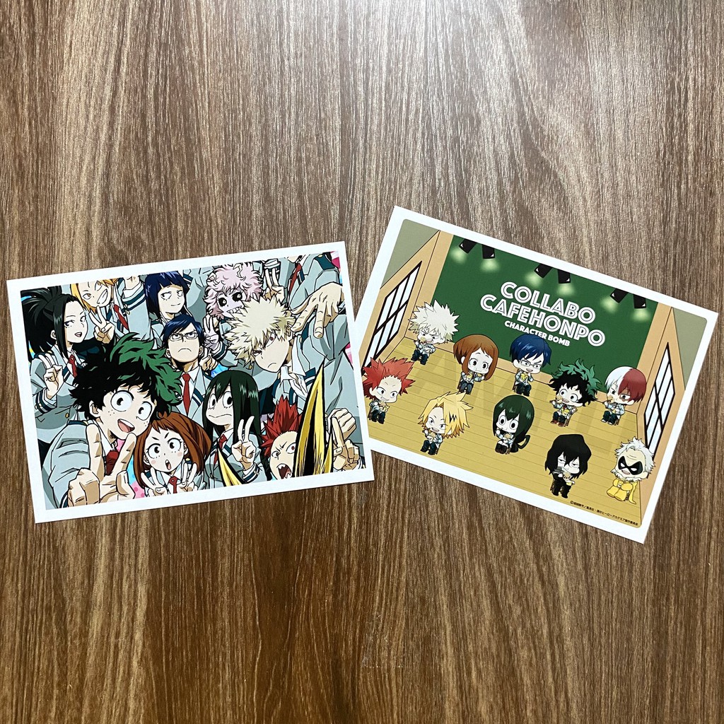 Bộ 20 tấm postcard Boku no Hero Academia - Học viện anh hùng