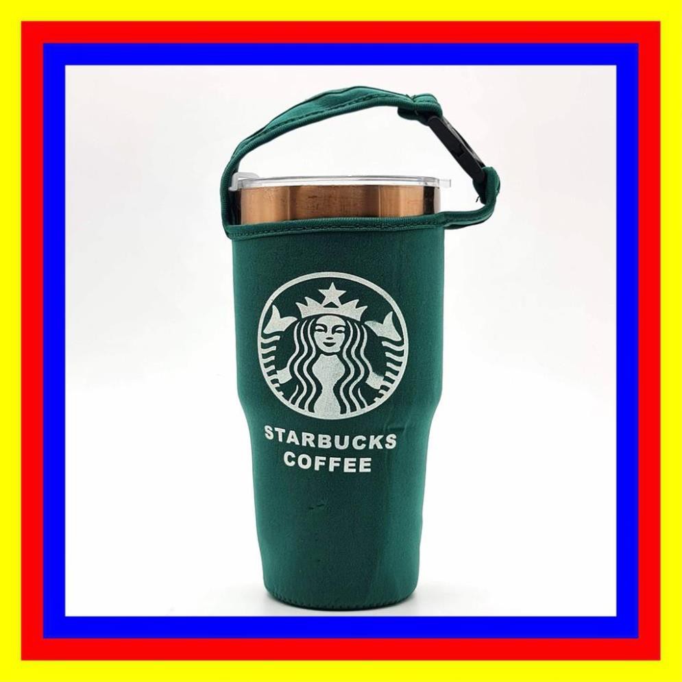 Bình Nước Cafe STARBUCKS Giữ Nhiệt 24h inox 304 Tặng Kèm Túi Xách