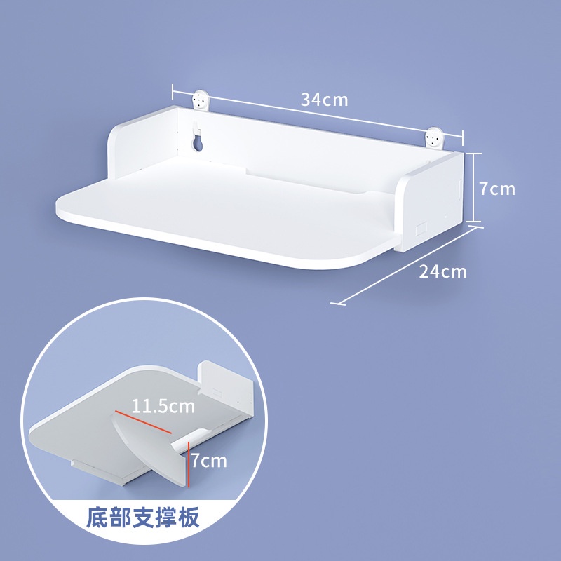 Kệ treo tường decor trang trí phòng ngủ, làm việc tải trọng lớn không cần khoan