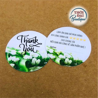 100 Phiếu cảm ơn hoa tuylip xanh ngọc