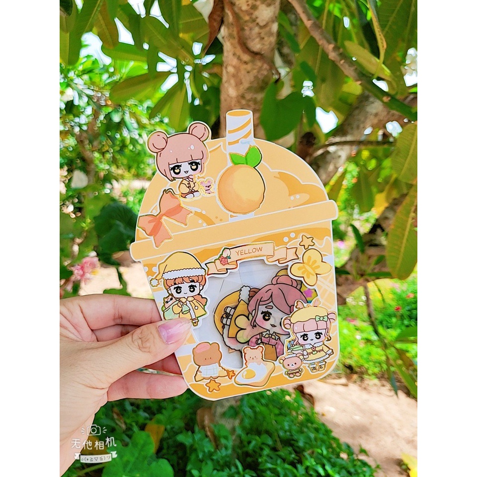 Gói sicker trà sữa