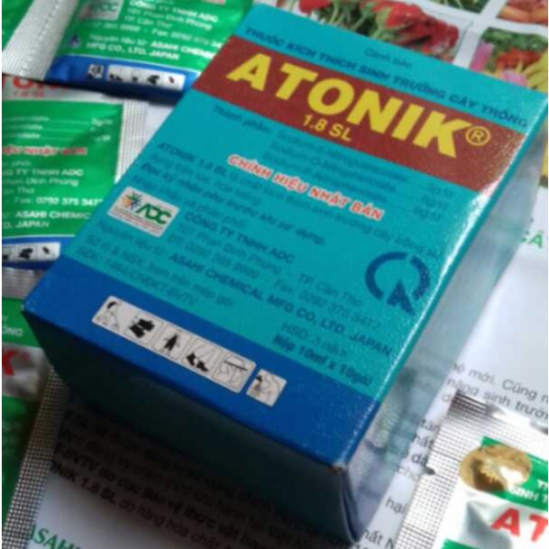 Phân Bón Lá ATONIK gói 10ml, Thuốc Kích Thích Tăng trưởng, atonik kích thích nảy mầm