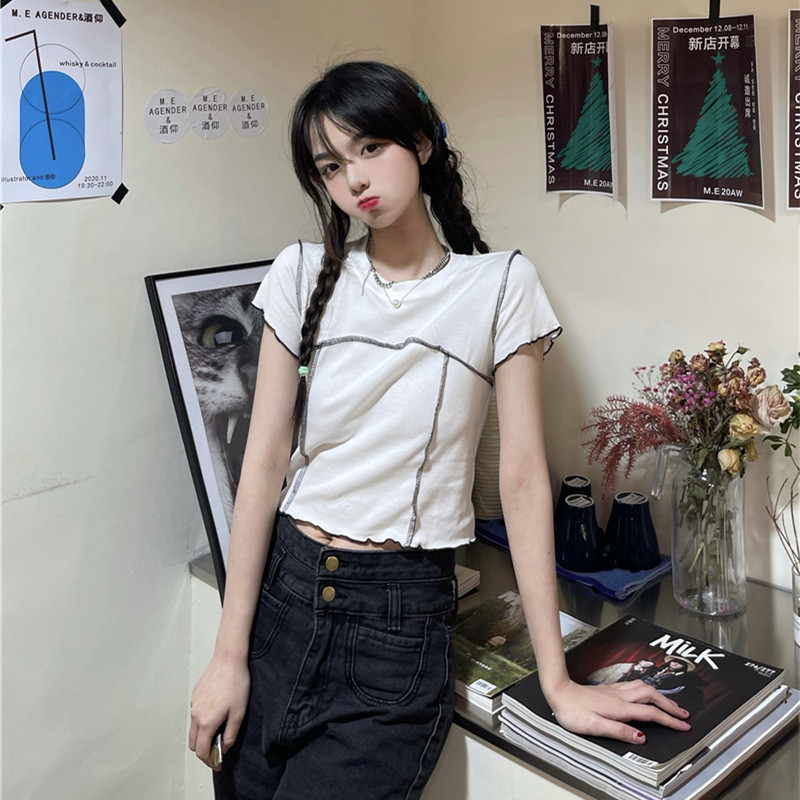 Áo Thun Lửng Tay Ngắn Thời Trang Dành Cho Nữ | BigBuy360 - bigbuy360.vn