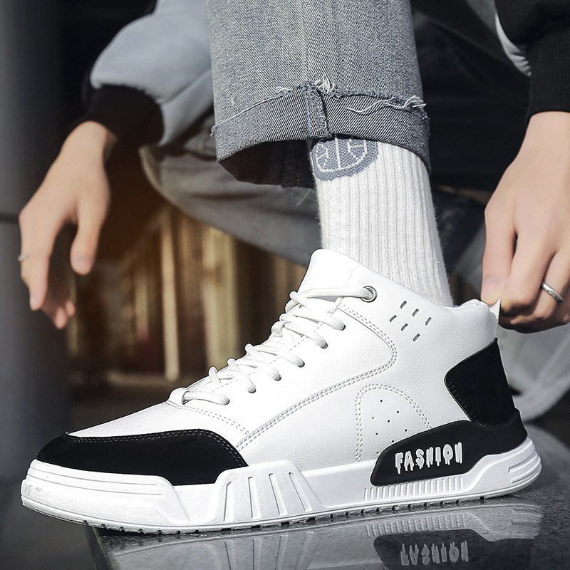 Giày Nam Cao Cổ, Giày Sneaker Thể Thao Nam Phong Cách Hàn Quốc - 8876 | BigBuy360 - bigbuy360.vn