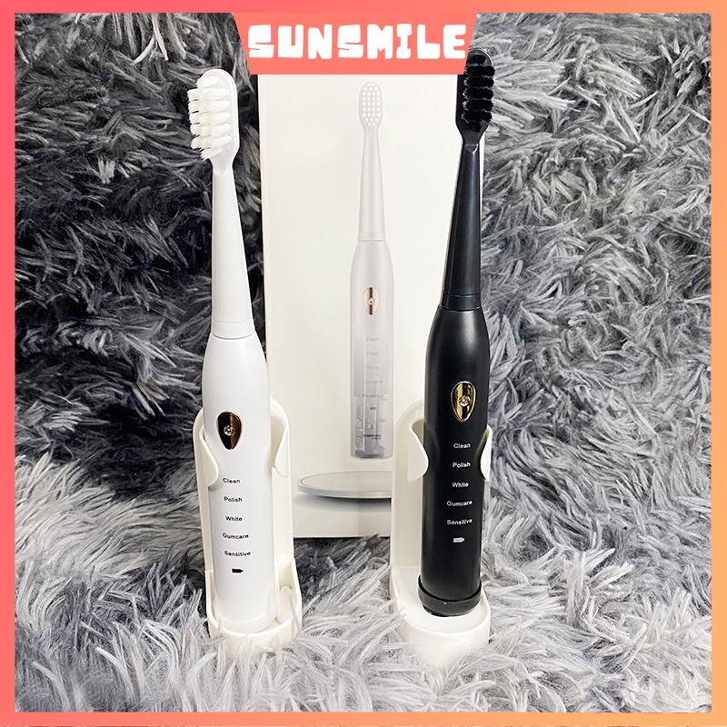 Bàn chải điện sonic X1 Sun Smile bàn chải máy đánh răng cho người lớn, 5 chế độ chăm sóc răng