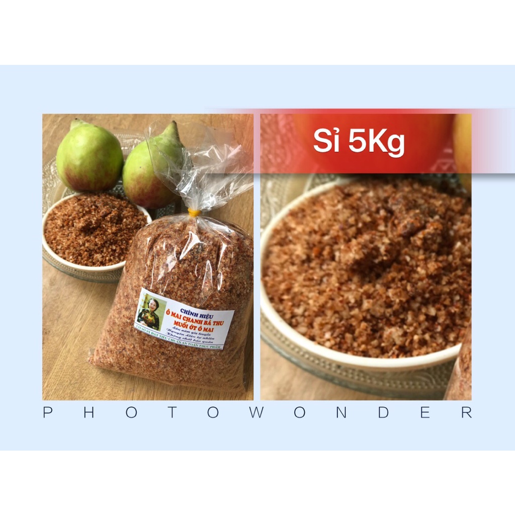 (HOẢ TỐC) SỈ 5KG Muối ô mai chính hiệu Bà Thu, đặc sản Hà Nội, chấm hoa quả: mận, dứa, xoài, cóc, ổi....