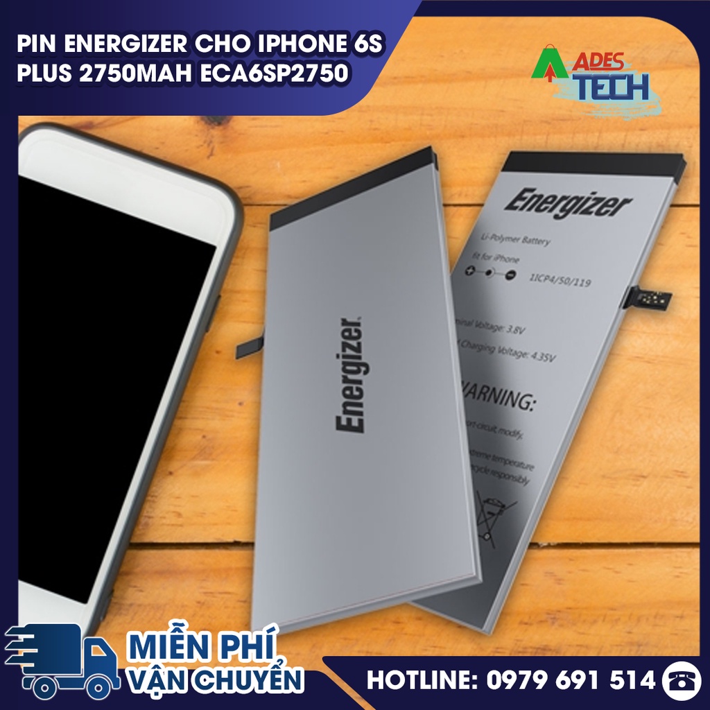 Pin Energizer cho iPhone 6s Plus 2750mAh ECA6SP2750 - BẢO HÀNH 12 THÁNG