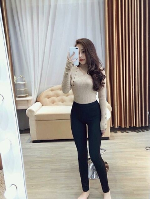 Quần legging nữ nâng mông chất umi cao cấp QD07 | BigBuy360 - bigbuy360.vn