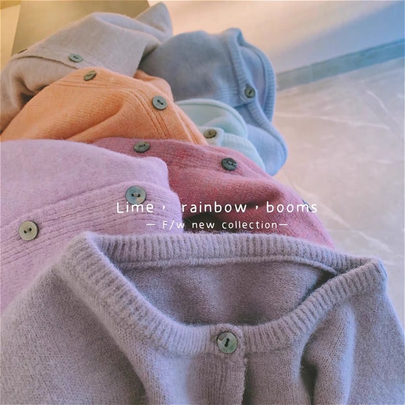 [VIDEO CHỦ SHOP QUAY) Cardigan  len mịn dày dặn màu pastel
