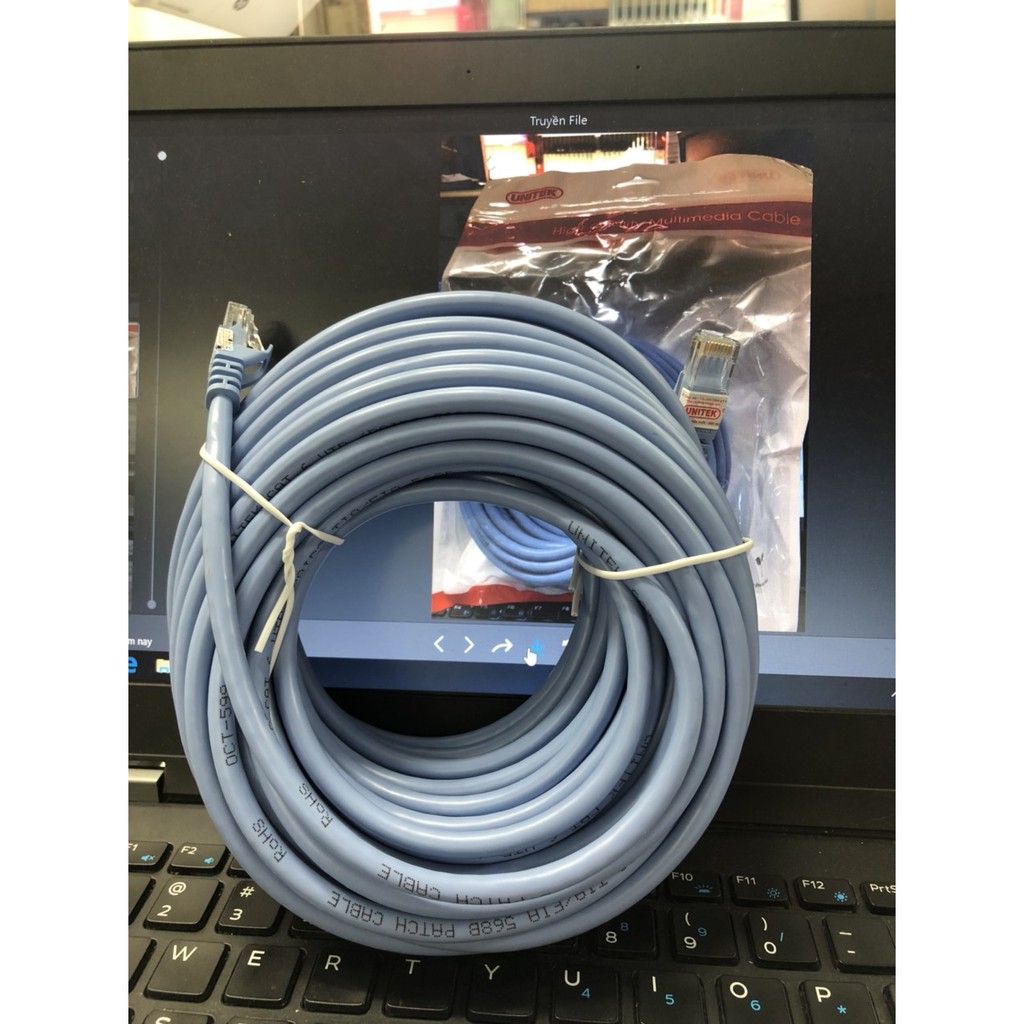 Cáp Mạng Cat6 UNITEK YC814ABL -❤️ 10m❤️15m Cáp mạng đúc 2 đầu chống nhiễu BH 12 tháng