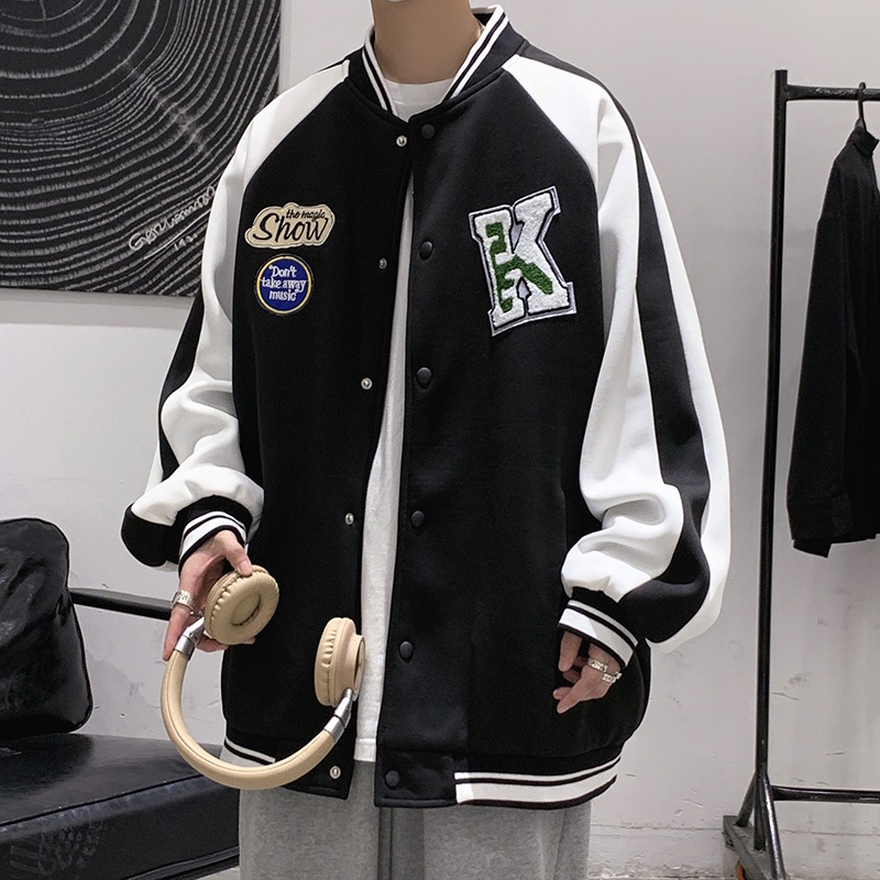 Áo Khoác Bóng Chày Nam Thời Trang Hàn