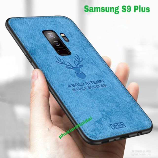 Ốp lưng Samsung Galaxy S9 Plus Vải đầu Hươu cao cấp