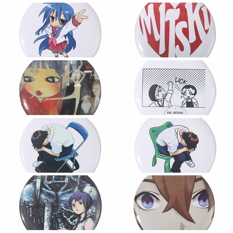 Ghim Cài Áo Bằng Thiếc Mềm Mại Họa Tiết Hoạt Hình Cảm Xúc Độc Đáo