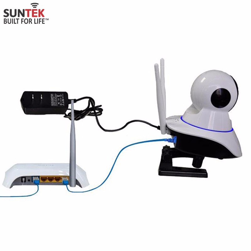 Camera Giám Sát và Báo Động IP Wi-Fi SUNTEK 1.0 - Hàng Chính Hãng - Bảo hành 1 năm
