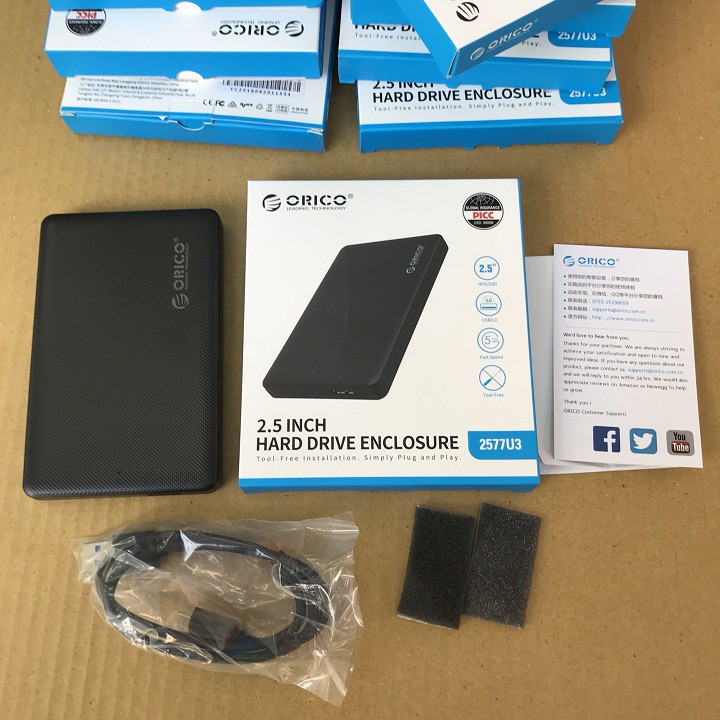 Hộp Ổ Cứng 2.5 Inch USB 3.0 Chính Hãng Orico - HDD BOX 2.5 USB 3.0 - 2577U3 | BigBuy360 - bigbuy360.vn