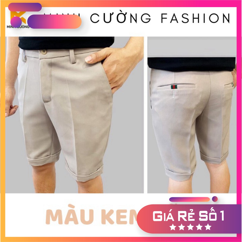 DMCShop Quần tây nam ống ngắn cao cấp (nhiều màu), vải co giãn 4 chiều