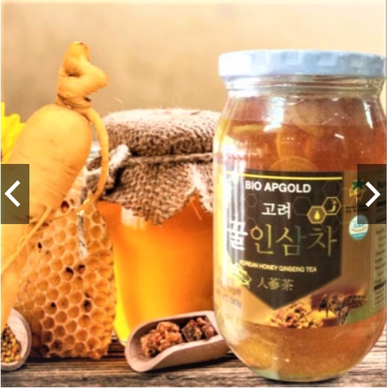 SÂM HOÀNG DIỆU - SÂM TƯƠI LÁT NGÂM MẬT ONG BIO APGOLD hũ 580g