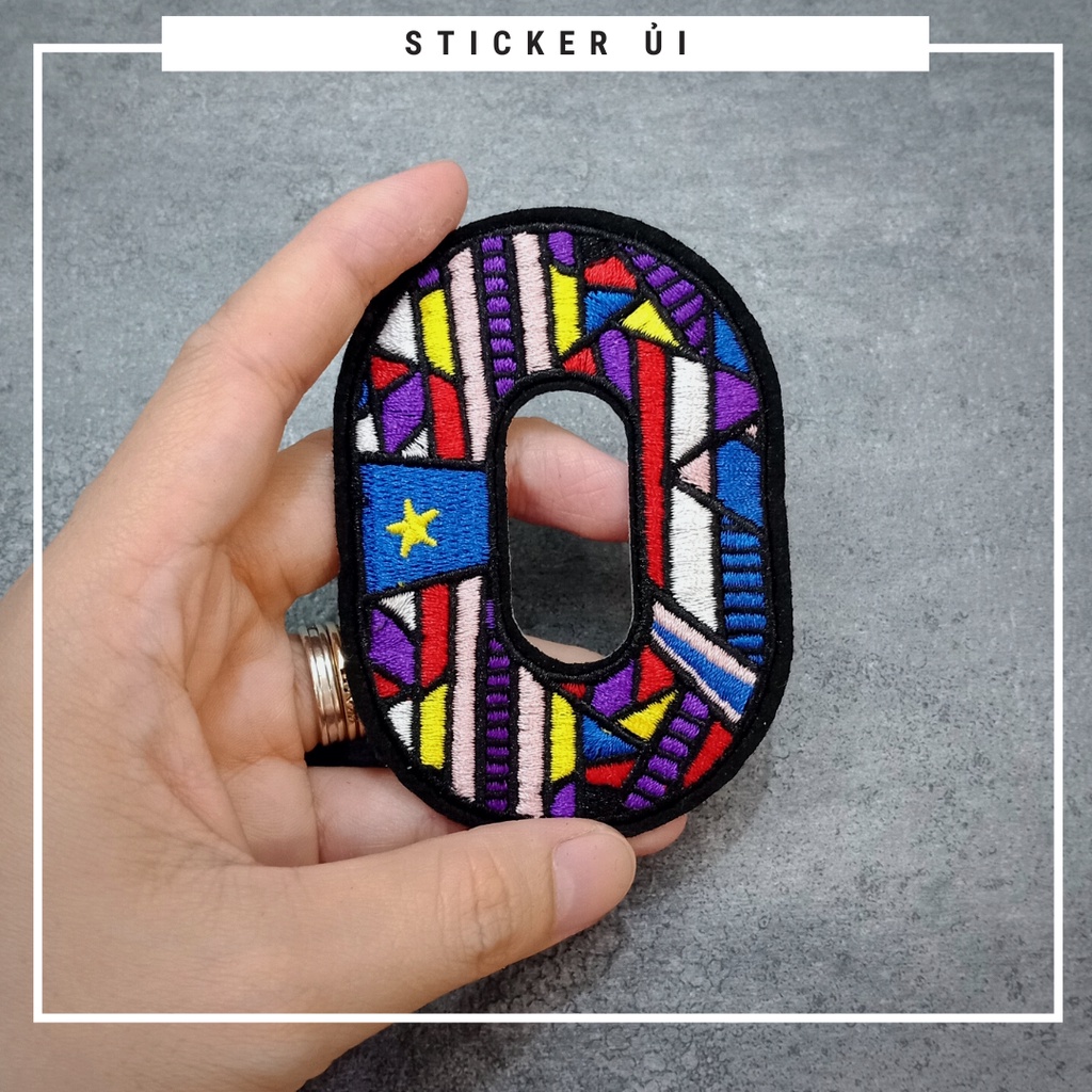 Sticker ủi áo Cao cấp - CÓ SẴN KEO ỦI - sticker vải dùng làm miếng vá áo, phụ kiện trang trí quần áo, balo, giày, nón