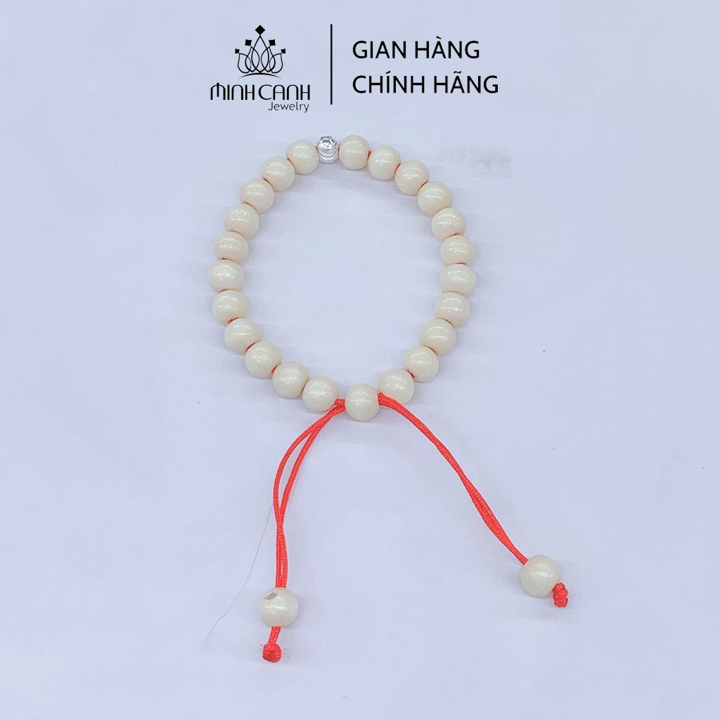 Vòng Dâu Tằm 1 Bi Bạc Thương Hiệu Minh Canh Jewelry