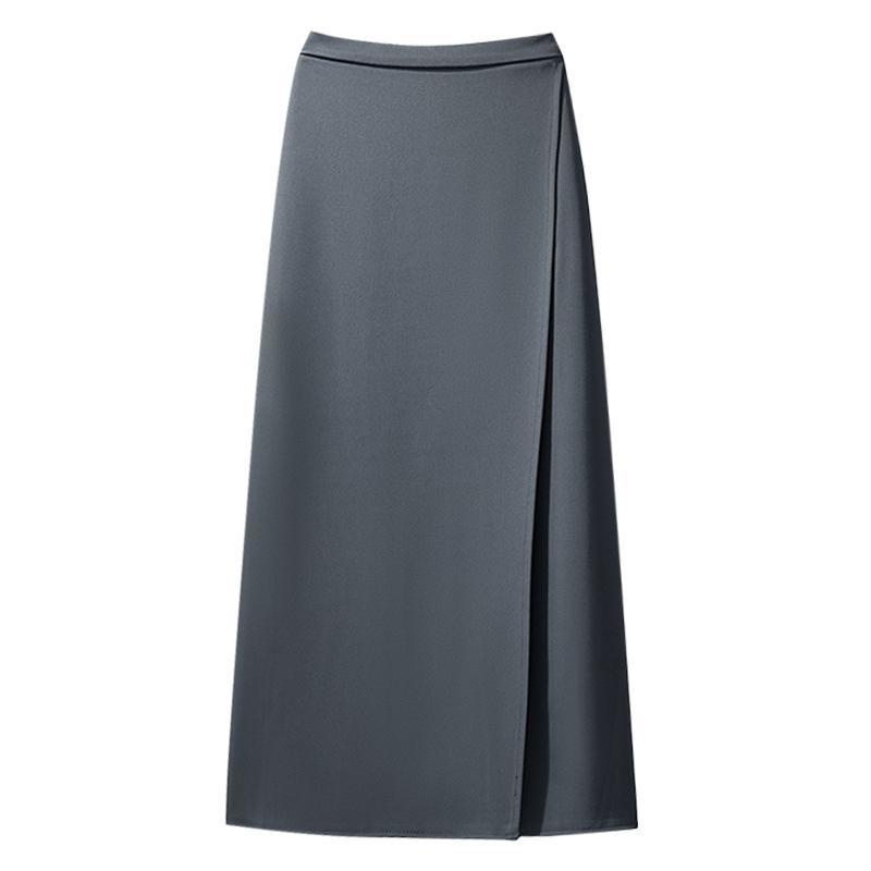 Temperament chiffon lotus leaf edge sweater women's 2022 summer new style high waist A half skirt two suits