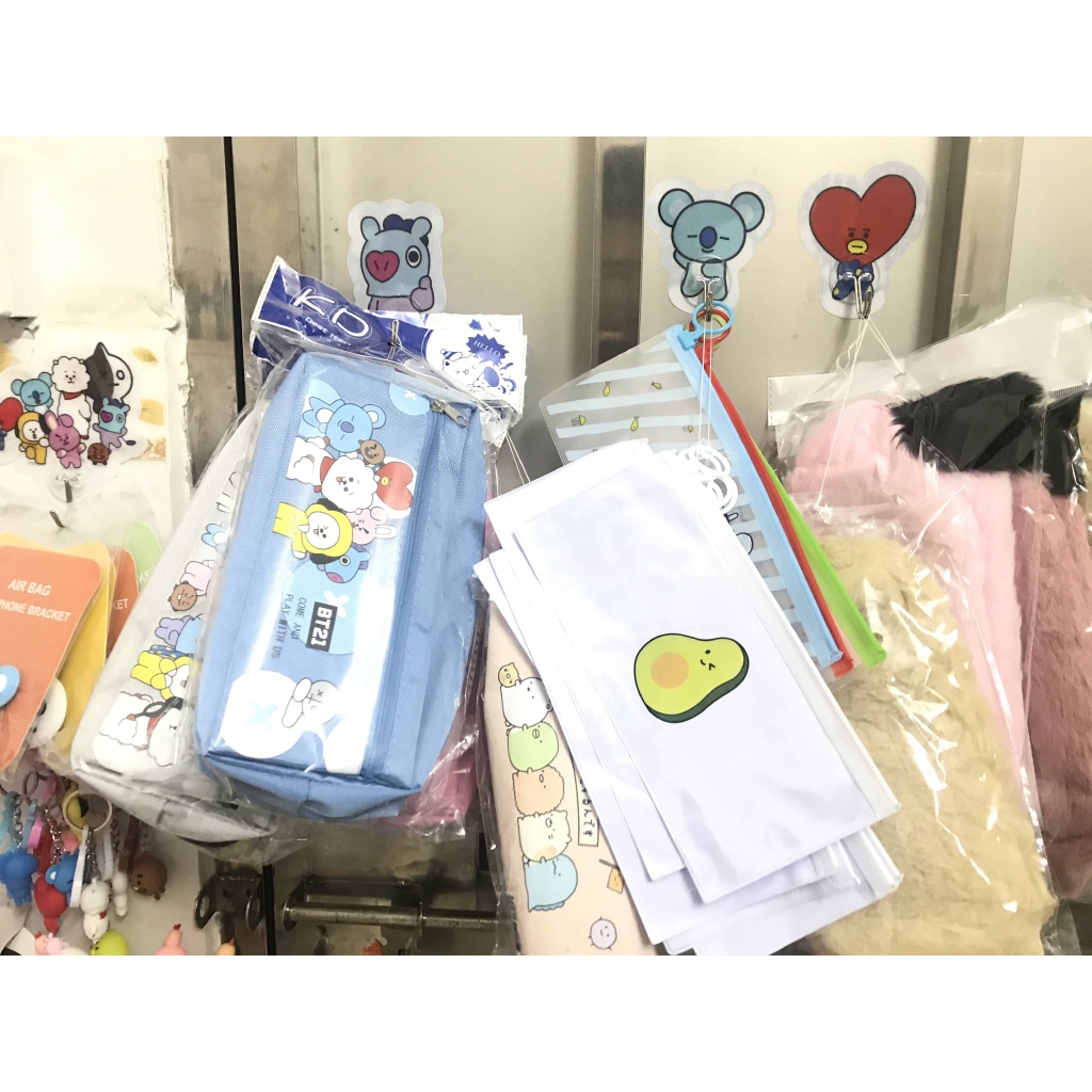 BT21 Móc Treo Đồ Dán Tường Siêu Dính Siêu Chịu Lực BTS