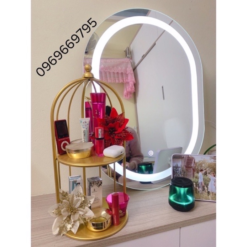 Kệ mỹ phẩm 3 tầng tròn 𝗦𝗼̛𝗻 𝗔𝗰𝗿𝘆𝗹𝗶𝗰 𝟮𝗞 𝗩𝗜𝗣 Noithatnhatnam, Kệ đựng mỹ phẩm