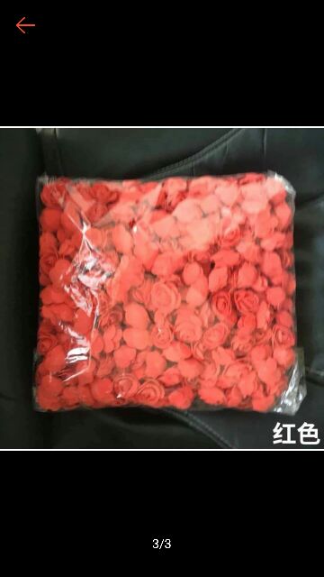 Hoa gấu xốp 3,5cm gắn gấu 1 gói 500 bông