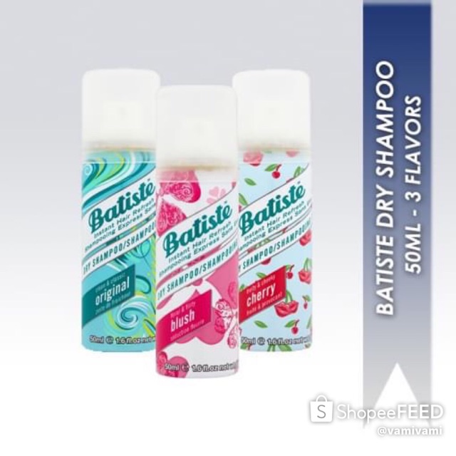 DẦU GỘI KHÔ BATISTE MINI 50ml