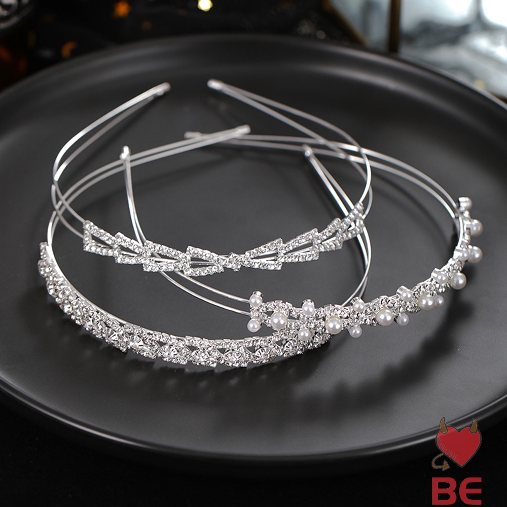 YADORNOS Băng đô cài tóc YADORNOS đính đá ngọc trai thanh lịch cho cô dâu