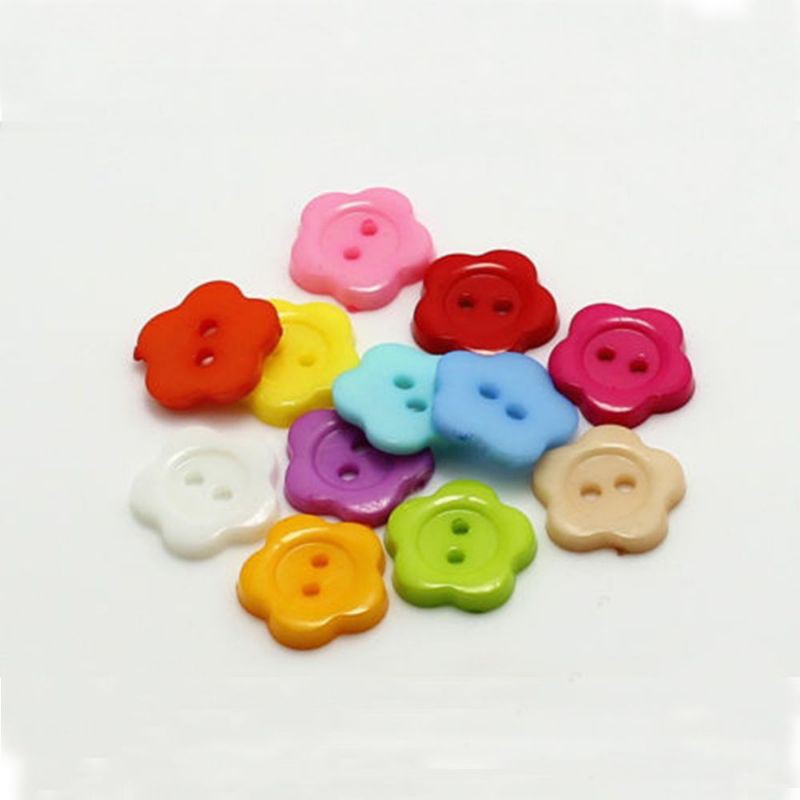 Set 100 nút áo hình hoa dễ thương