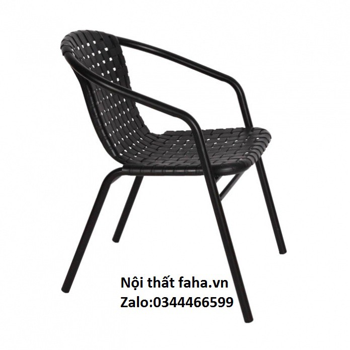 Ghế bành chân sắt_ghế ngoại thât _ghế nhà hàng ( Hàng nhập khẩu )