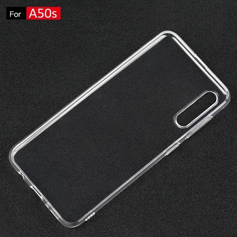 Ốp lưng silicone dẻo trong suốt cho Samsung Galaxy A50s/A40s/A30s/A21s/A20s/A10s/A02s/A20/A11/A10/A01 siêu mỏng 0.5 mm