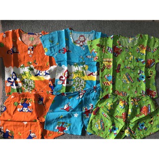 (HÀNG THANH LÝ) COMBO 3 BỘ ĐỒ Vải TOLE(Vải lanh) cho bé từ 1 tuổi đến 6 tuổi