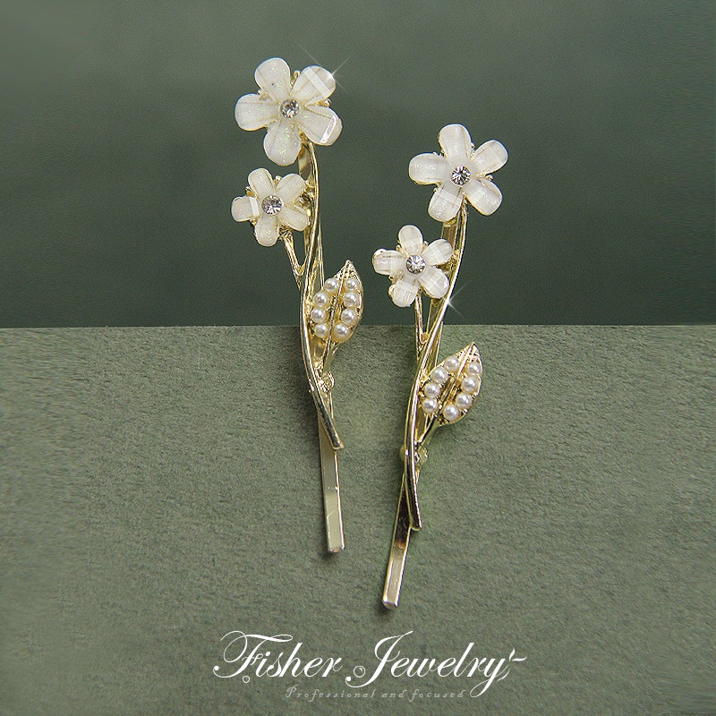 Kẹp Tóc Đính Ngọc Trai Thời Trang Cao Cấp Kiểu Hàn Quốc 1 Cái