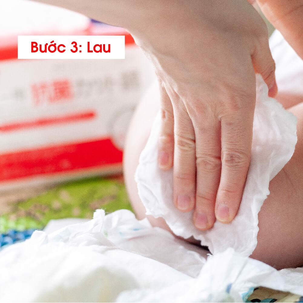 Bông thấm hút kháng khuẩn Suzuran Japan - 120 miếng/gói